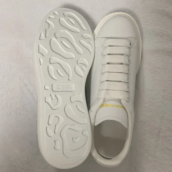 White Sneakers with Gold Detail - Picture 2 of 4